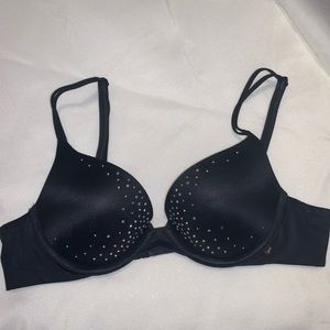Victoria’s Secret Black Sparkly Very Sexy Push-Up Bra